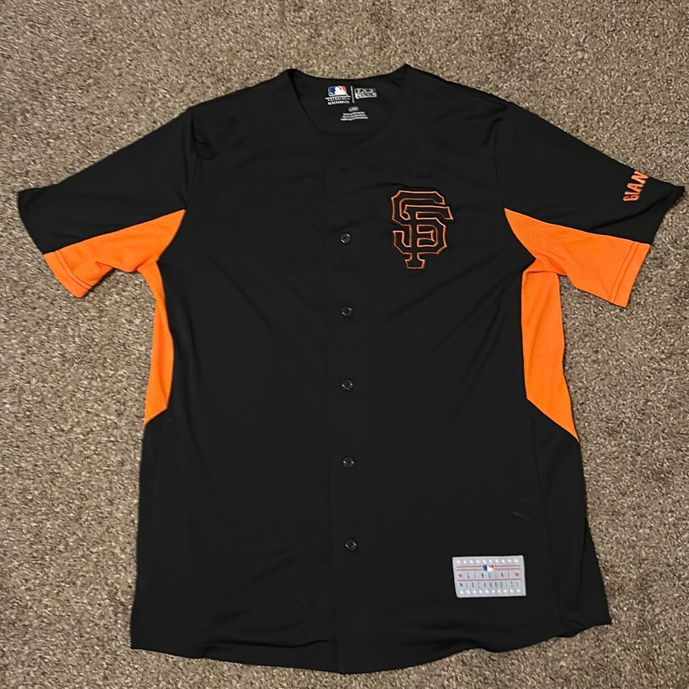 San Francisco Giants Jersey Black TX3 Cool Vtg